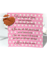 Remerciement « fille »