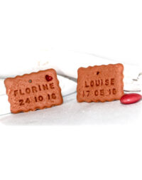 * Mini biscuit personnalisé (idéal pour décorer petit pot de dragées)