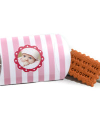 Faire-part « Boite à biscuit » fille