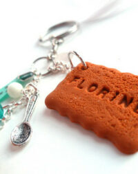 Porte-clés « biscuit carré »