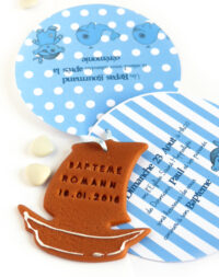 Faire-part pirate & biscuit « petit navire »