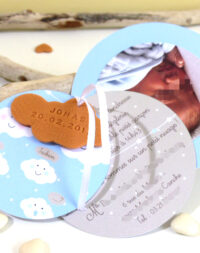 Faire-part « biscuit nuage »