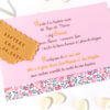 faire-part liberty, fille, gourmand, liberty rose, invitation