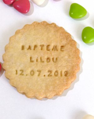 Biscuit rond à personnaliser et déguster !