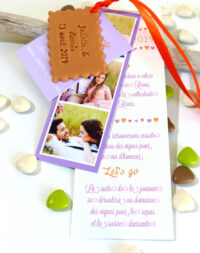 Faire-part mariage « biscuit personnalisé » & étiquettes