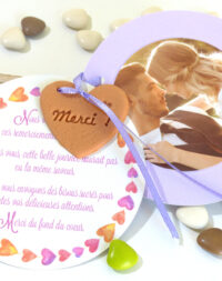 Remerciement biscuit coeur « Merci ! »