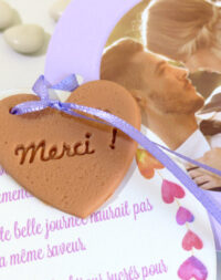 Remerciement biscuit coeur « Merci ! »