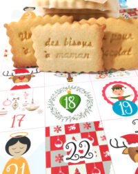 Calendrier de l’avent : un biscuit = un petit bonheur à accomplir et déguster !