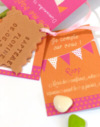 Faire-part gourmand – longues étiquettes