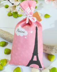Sachet de dragées fille, « Paris-la tour Eiffel »