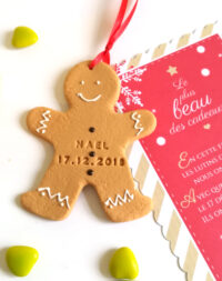 Faire-part de Noël « bonhomme pain d’épice »
