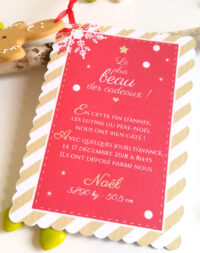 Faire-part de Noël « bonhomme pain d’épice »