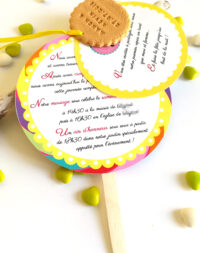 Faire-part mariage « sucette »