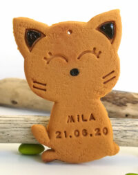 Biscuit « chat », cadeau de baptême original