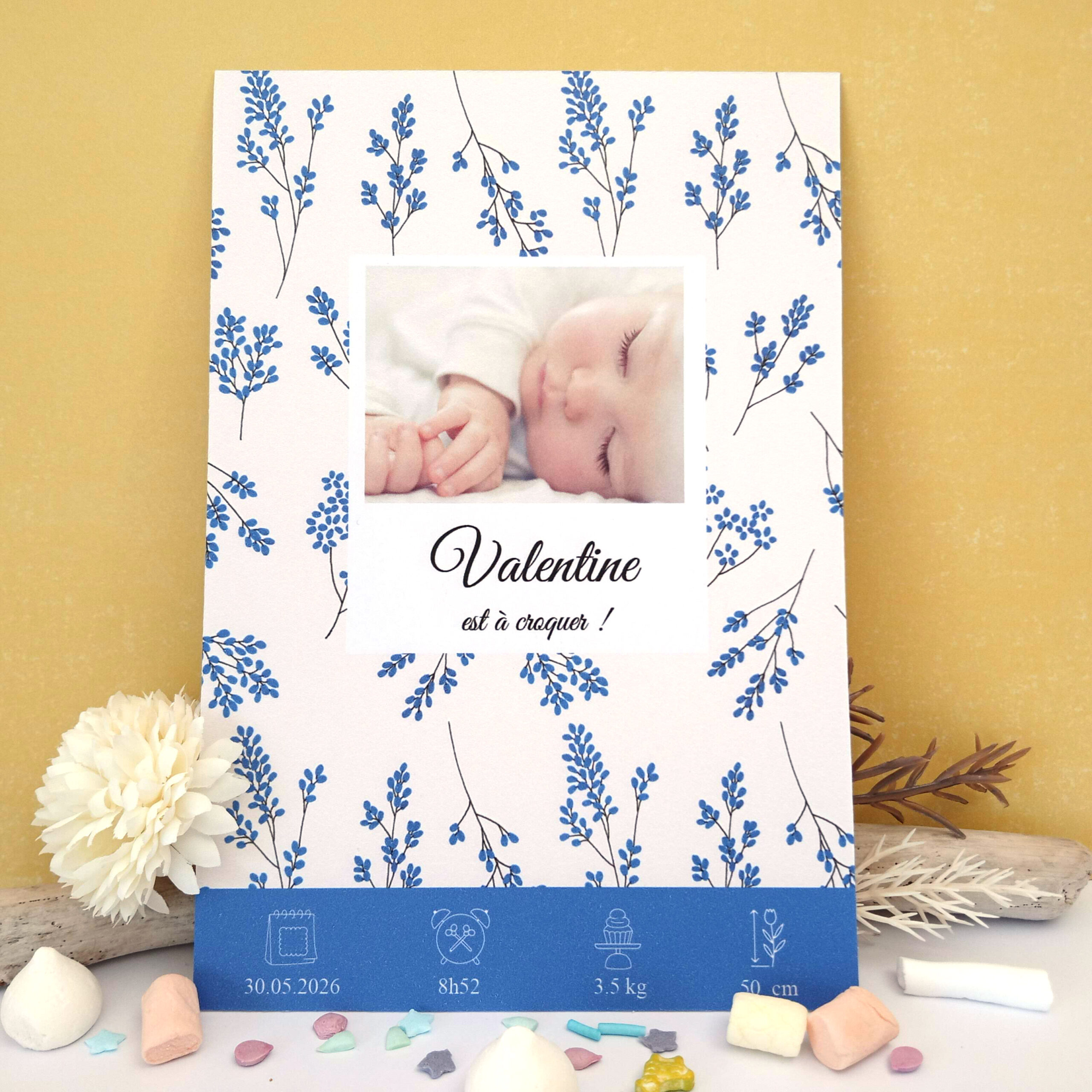 carte-annonce-naissance-theme-fleur-bleu-nature-liberty-photo-bebe