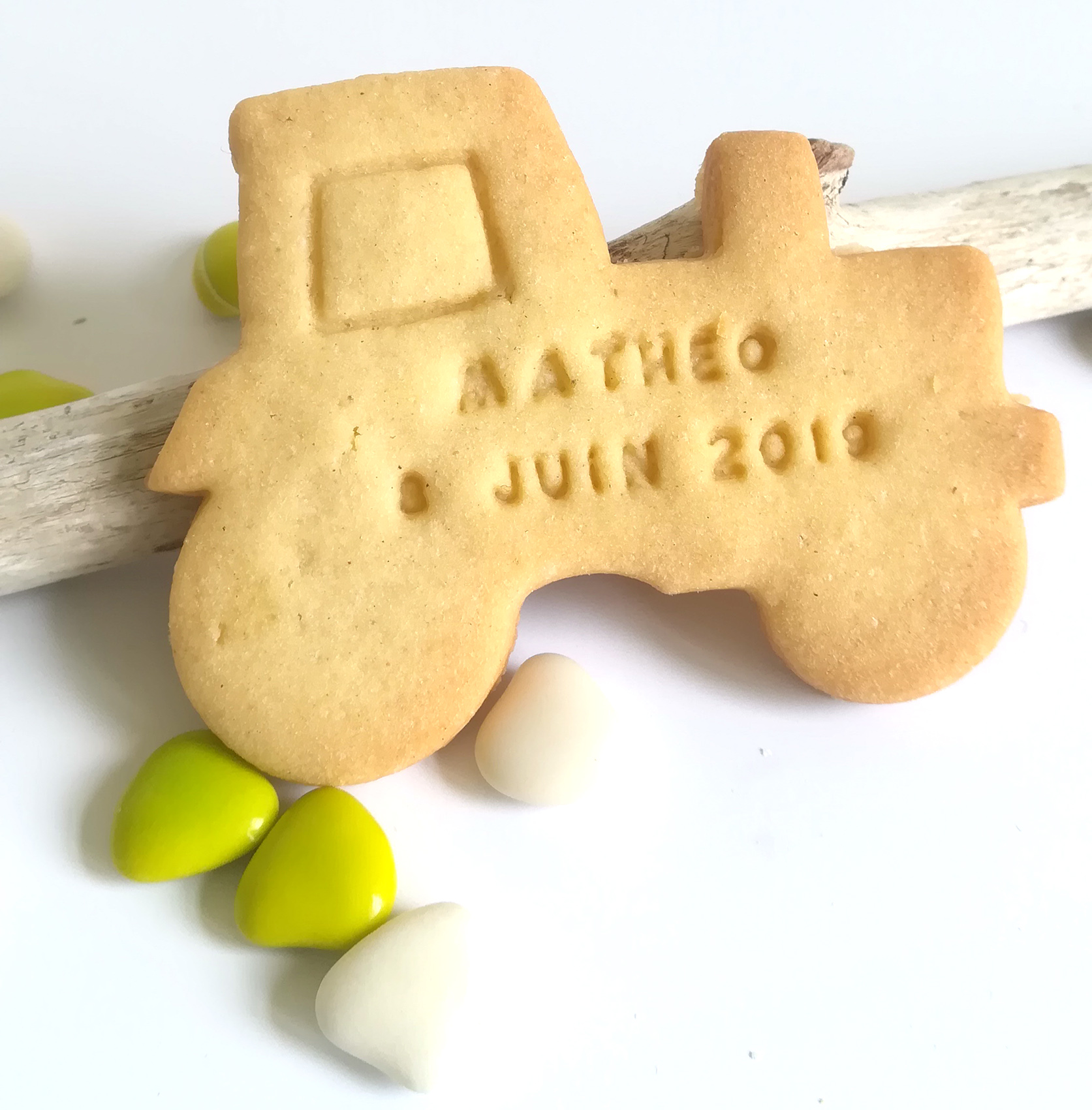 Biscuit Sablé 1kg Ou Les Trouver Biscuit sablé "tracteur" à personnaliser - La fabrique de Méline