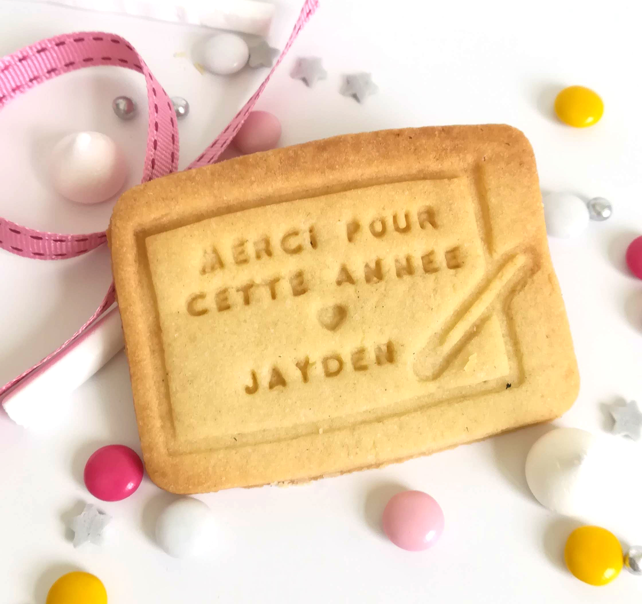 Biscuit Ardoise Personnalisee Cadeau Pour La Maitresse Ou Le Maitre
