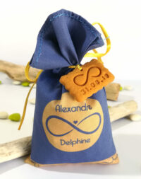 Sachet de dragées mariage, thème « infini »