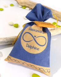 Sachet de dragées mariage, thème « infini »