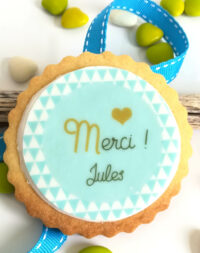 Biscuit personnalisé « motif géométrique »