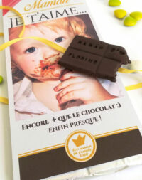 Tablette chocolat personnalisée – fête des mères
