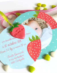 Faire-part de naissance « fraise »