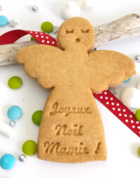 x10 Biscuits sablés « Anges de Noël » personnalisés