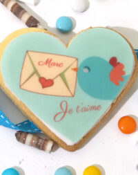 Biscuit « lettre d’amour » pour la Saint Valentin