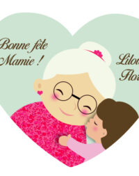 X5 Biscuits personnalisés « Bonne fête grand-mère »