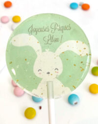 X5 Sucettes personnalisées « Lapin de Pâques »