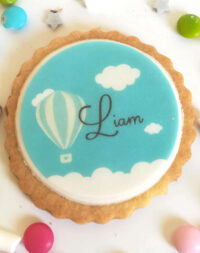 Biscuit personnalisé thème « Montgolfière »