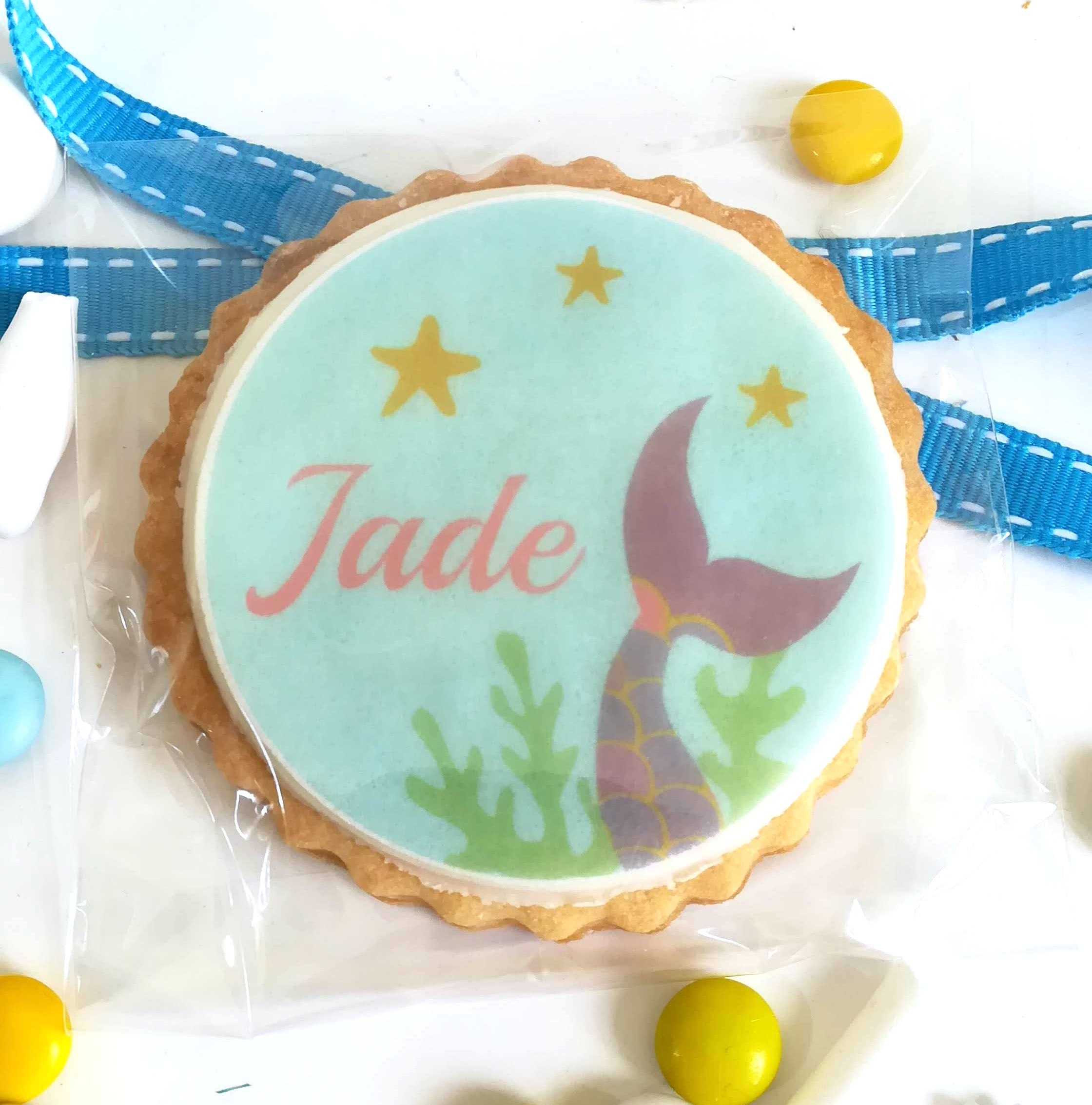 biscuit-personnalise-theme-sirene-anniversaire-bapteme