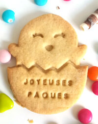 X10 sablés personnalisés « Poussin de Pâques »