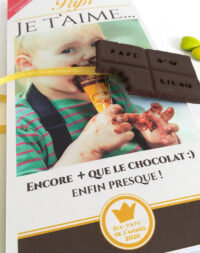 Tablette chocolat personnalisée « fête des grands-pères »
