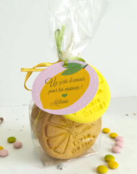 Biscuits personnalisés au zeste de citron bio, spécial fête des mères