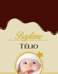 Sachet pour dragées thème « chocolat »