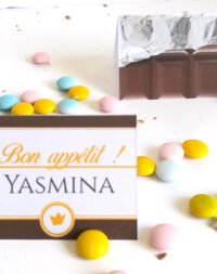 Marque-place « chocolat »