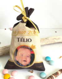 Sachet pour dragées thème « chocolat »