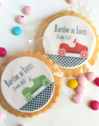 Biscuit sablé personnalisé « petite voiture »