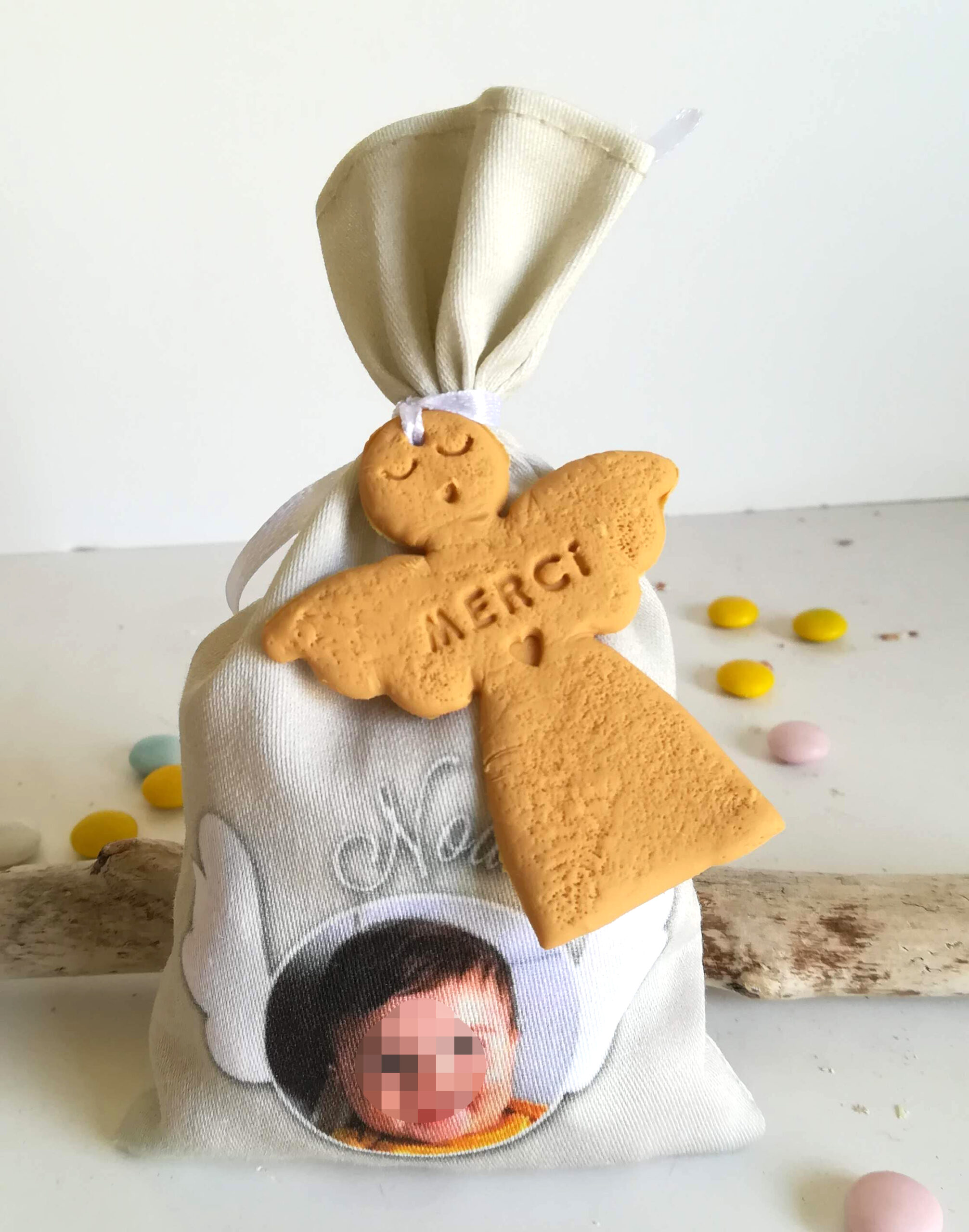 Sachet pour dragées, thème « Ange »