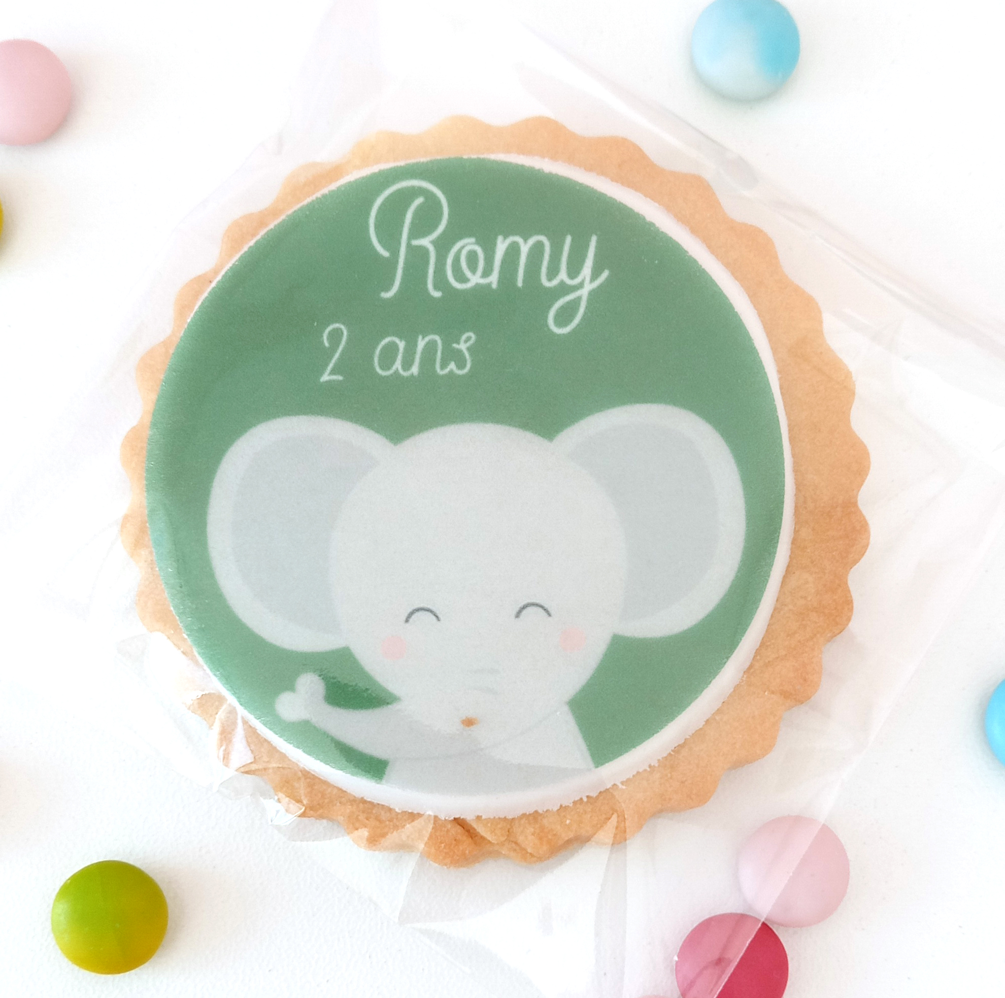Biscuit sablé personnalisé & décoré « Elephant »