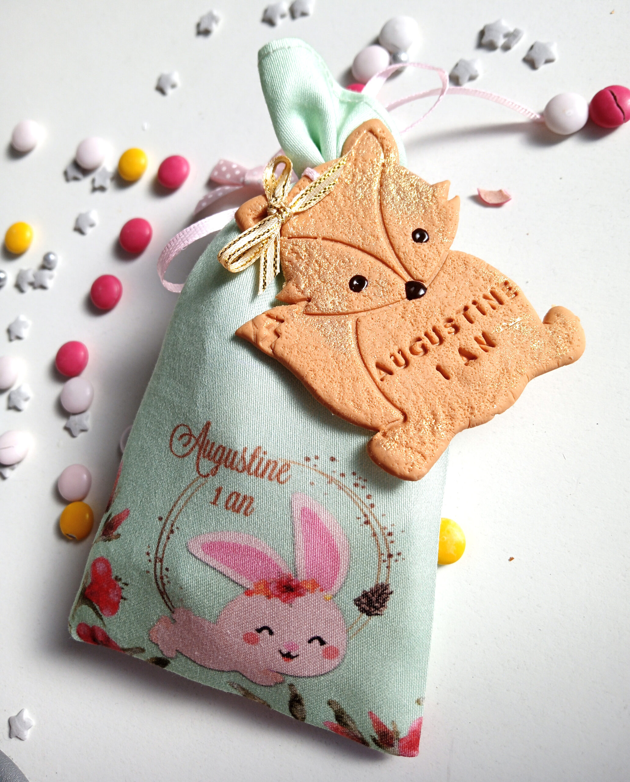 sachet-dragees-ballotin-theme-animaux-foret-enchante