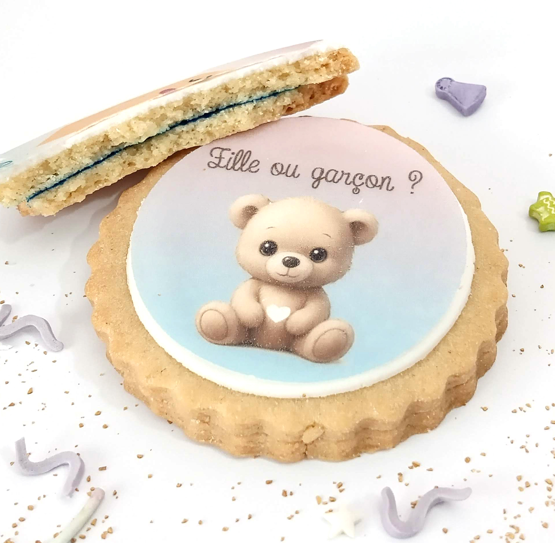 biscuit-gender-reveal-fille-garcon-ourson-annonce-famille-collegue