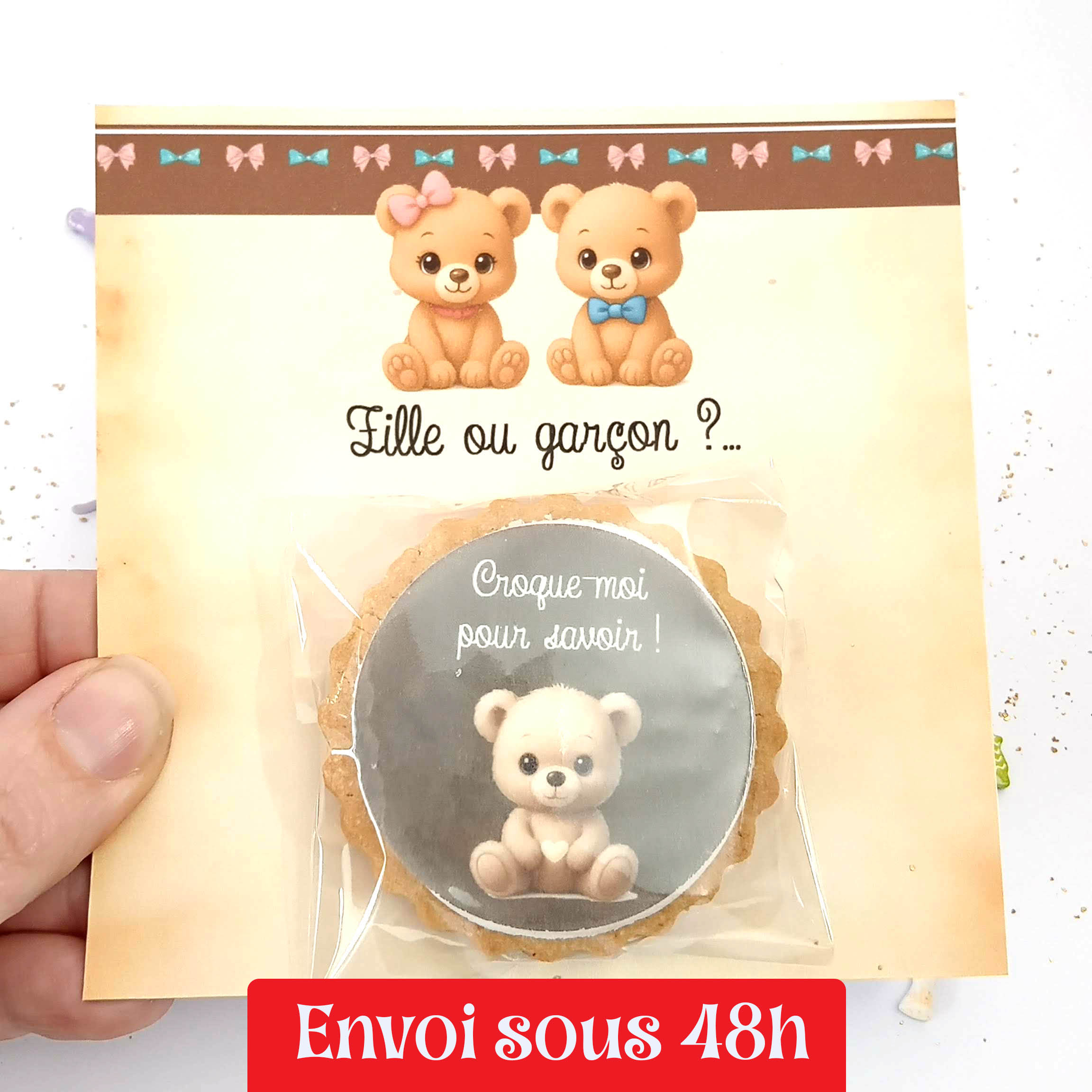 carte-biscuit-idee-animation-gender-reveal-fille-garcon-reveler-secret-theme-nounours copie